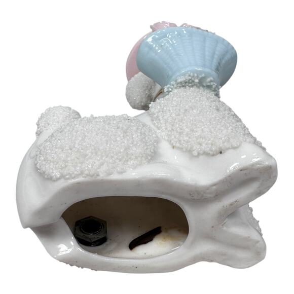 Vintage Spaghetti Poodle Dog Figurine Pink Hat & Flower Basket Mid-Century 1950s - Picture 7 of 10